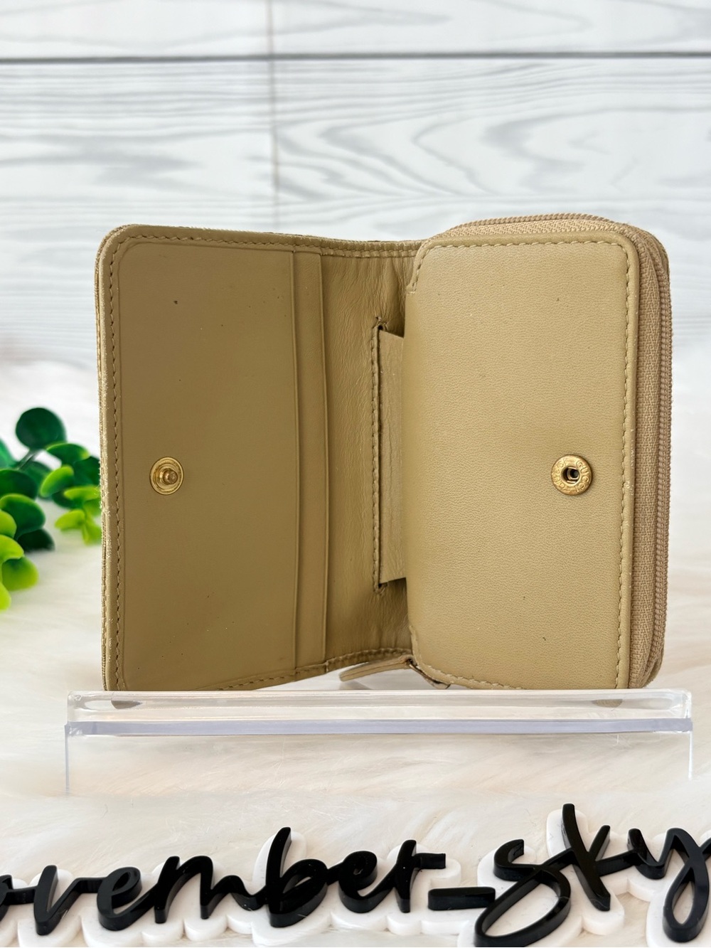Gucci Beige GG Canvas Zip Key holder/Card holder‎ - Picture 5 of 11